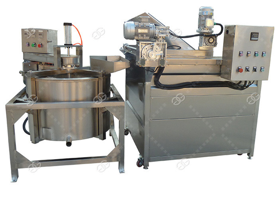 中国 多機能の鶏の自動フライ鍋機械、連続的なNamkeenのフライ鍋機械 サプライヤー