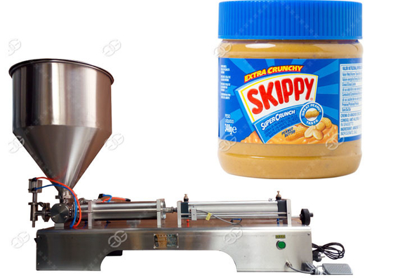 中国 半自動食糧パッキング機械ピーナッツ バターの瓶の充填機 サプライヤー
