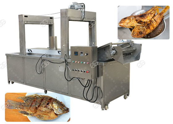 中国 機械/鶏手羽肉のフライ鍋機械を揚げている大きい容量のステンレス鋼の魚 サプライヤー