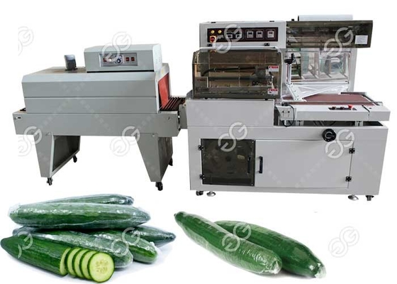 中国 光電検出を用いる産業食糧パッキング機械L棒きゅうりの収縮の覆い機械 サプライヤー