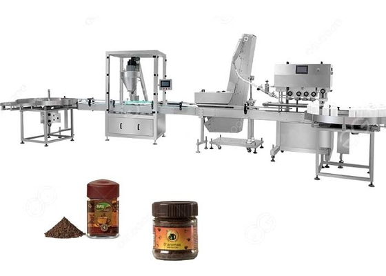 中国 中国の製造業者20-35bottles/minの粉の注入口機械コーヒー粉の充填機 サプライヤー