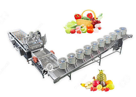 中国 カスタマイズされる有効洗浄および生産ラインを乾燥すること果物と野菜の サプライヤー