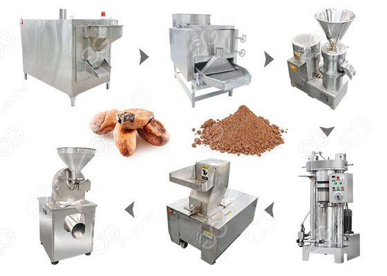 中国 産業ココア粉の生産ライン、ナットの処理機械容量100つのKg/Hの サプライヤー